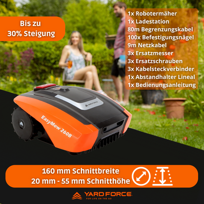 YARD FORCE Mähroboter EasyMow 260B