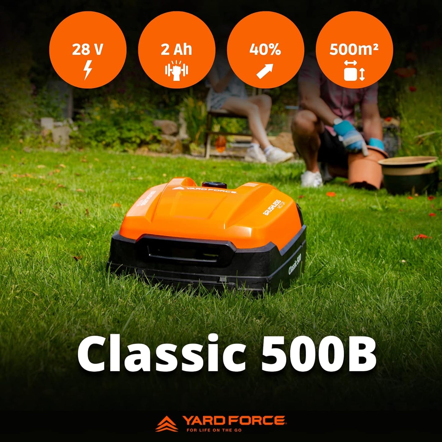 YARD FORCE robotic lawnmower Classic 500B